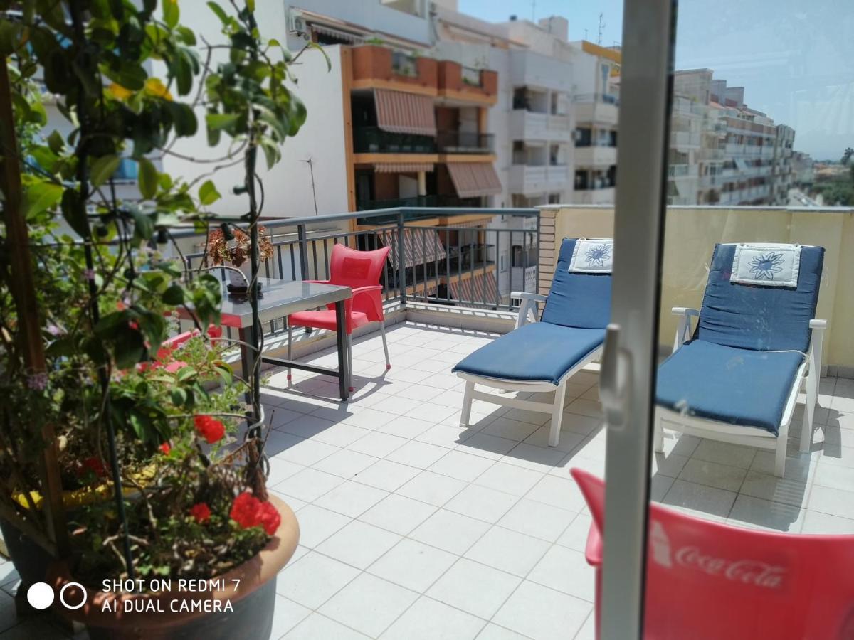 Habitacion Familiar En Un Atico Con Gran Terraza Y,Cocina ,En La Playa Буриана Екстериор снимка